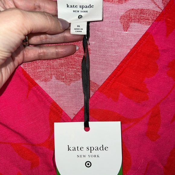 NWT Kate Spade x Target Floral Linen Blend Midi Dress – XL ❤️🌺 - Picture 8 of 8